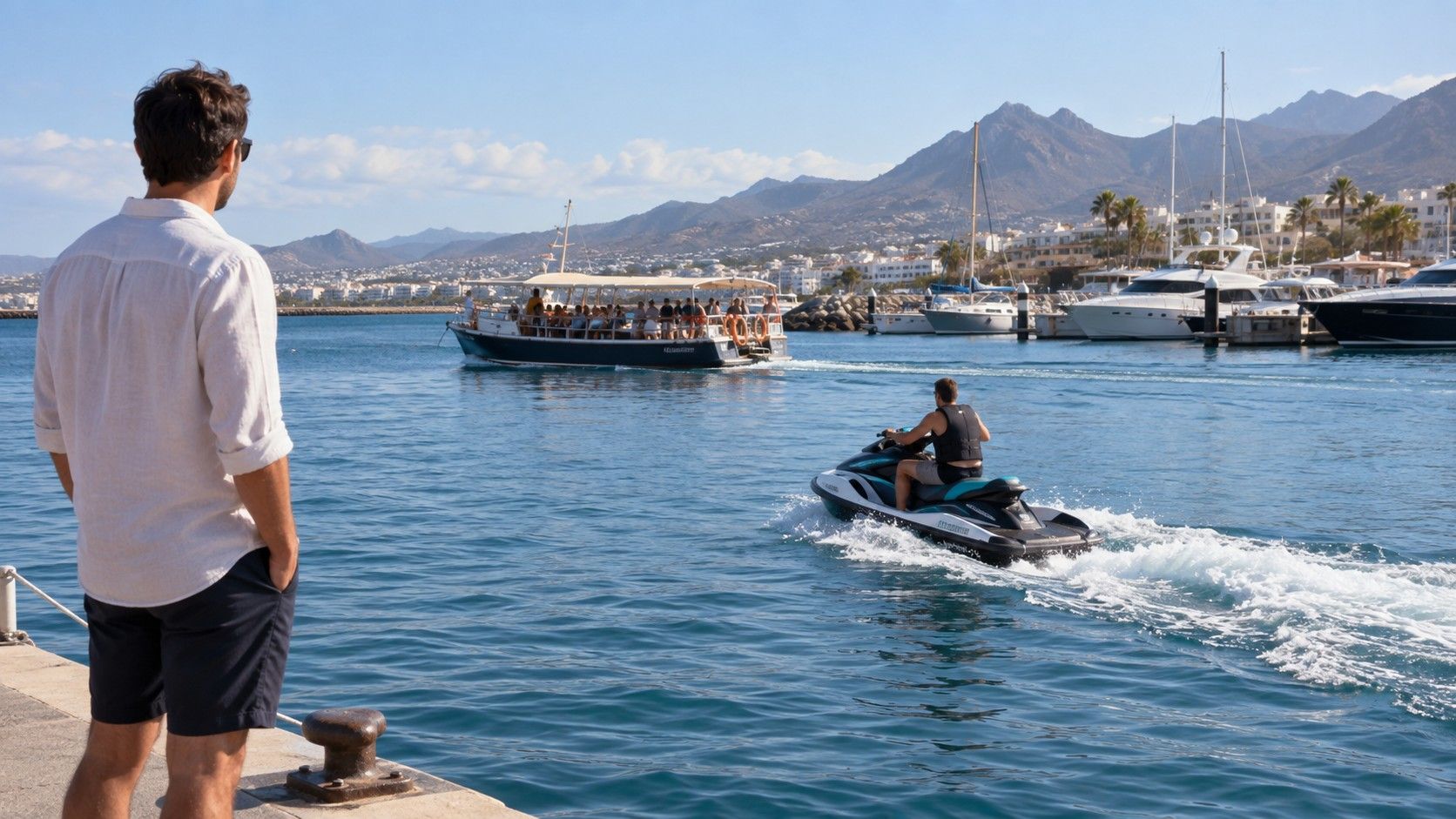 Jet ski y excursión en barco desde Puerto Colón
