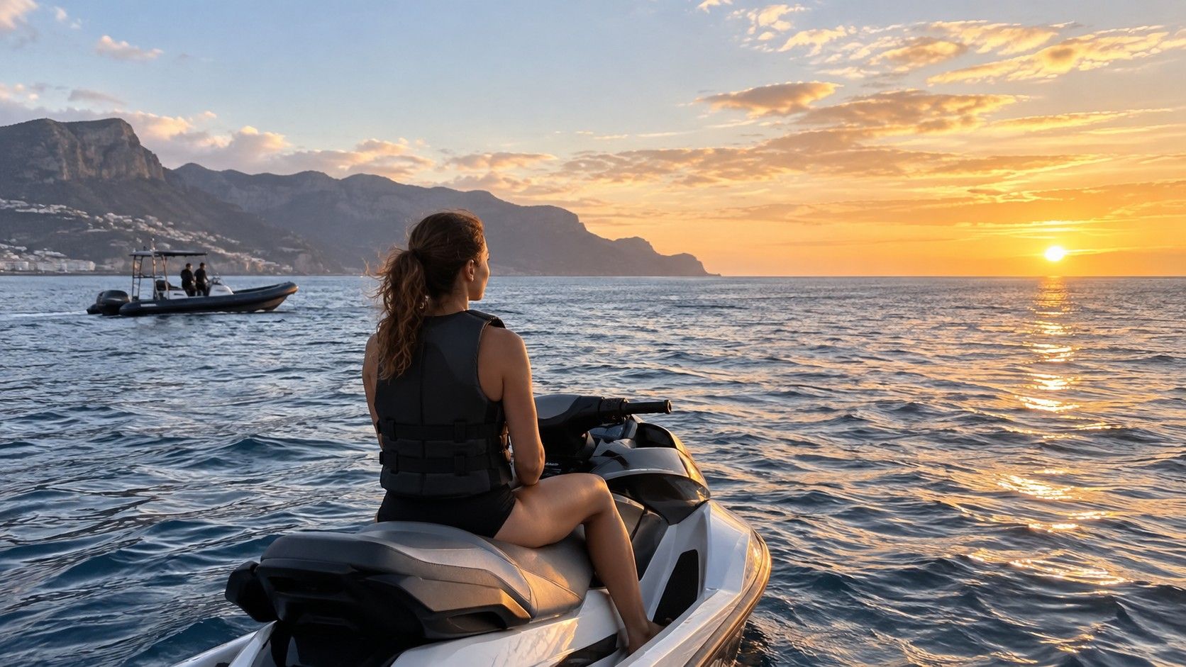 Mareo y moto de agua en Tenerife